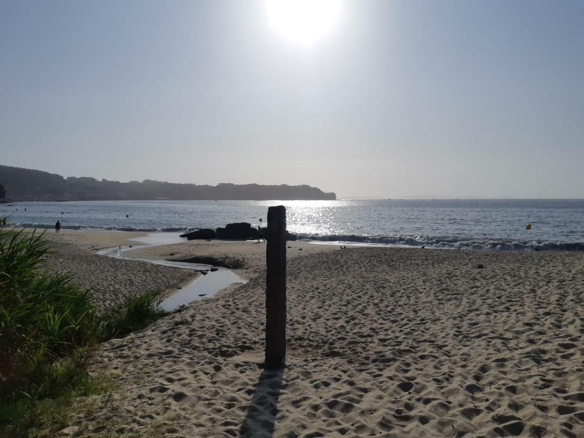 Apartamento Con Terraza Y Vistas Al Mar Bueu Exterior foto